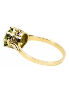  Žlutý peridot 14k žluté zlato Vintage style vrc366y